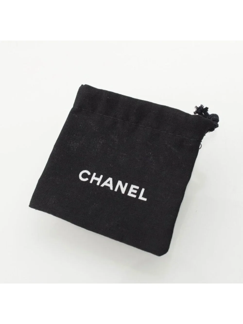 Chanel Resin Round CC Logo Chain Pin Badge Black Shoulder